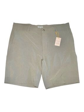 Peter Millar Crown Sport Featherweight Shorts - Light Gray sz 40